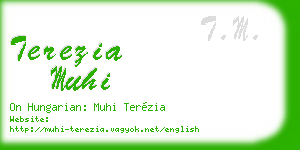 terezia muhi business card